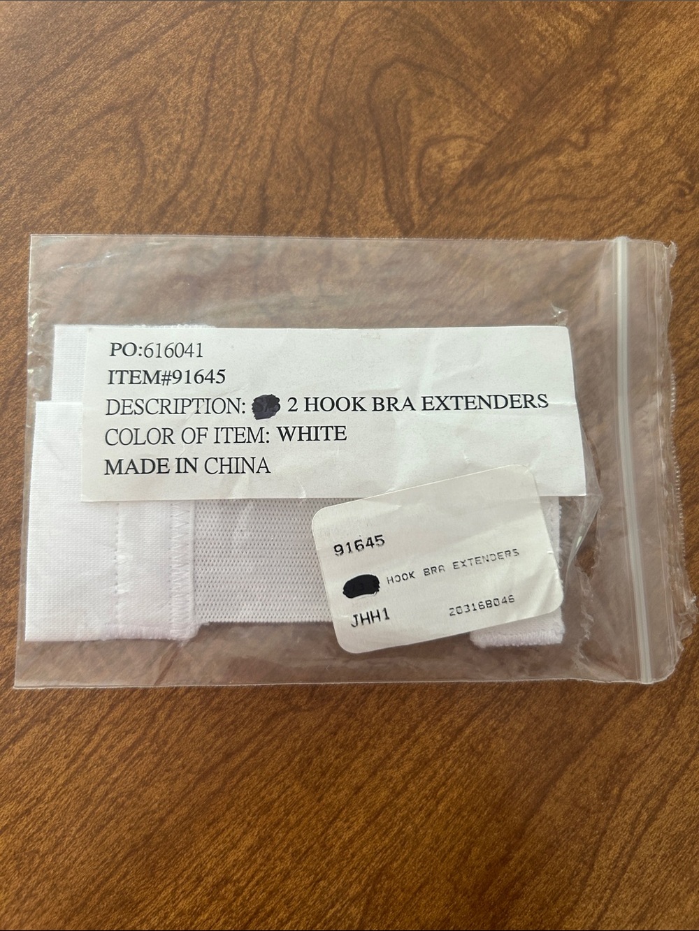 White Elastic Bra Extenders (Set of 2)